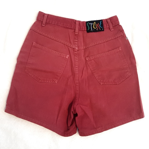 Vintage 80's Denim high waist mom jean shorts - Picture 2 of 5